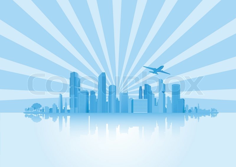 800x566 Big City Stock Vector Colourbox