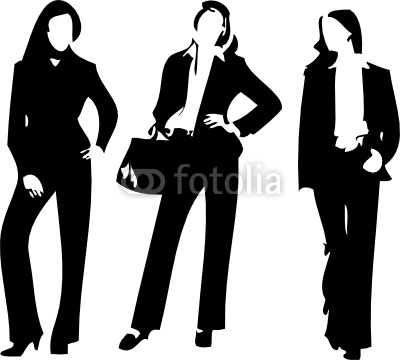 Business Woman Silhouette Vector