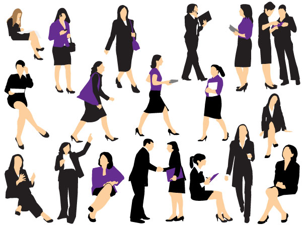 600x447 Business Woman Silhouette Vector Download Free Vector Art Free