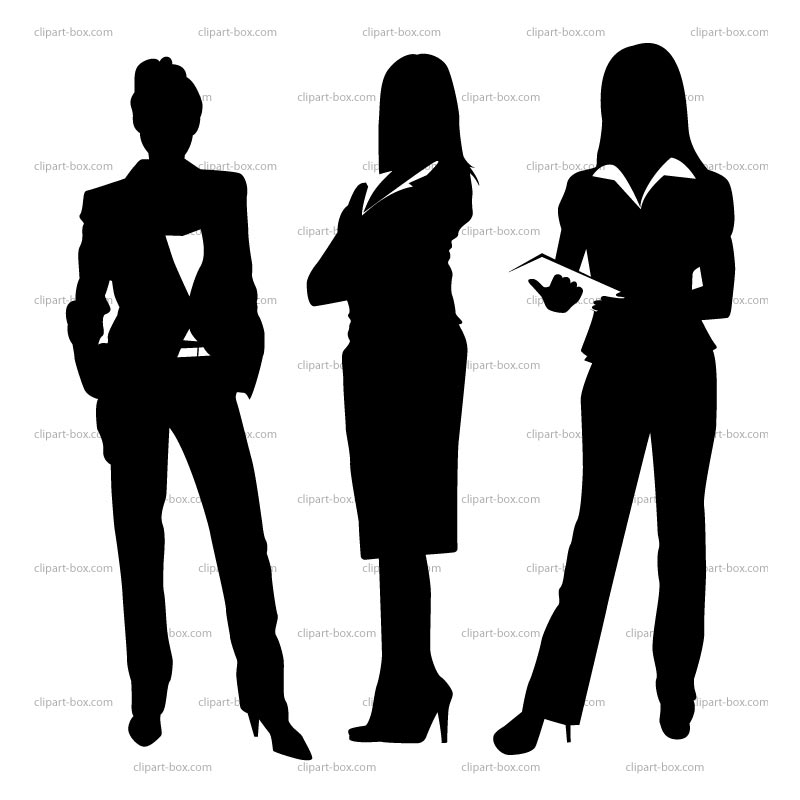800x800 Businesswoman Silhouette Vector Images