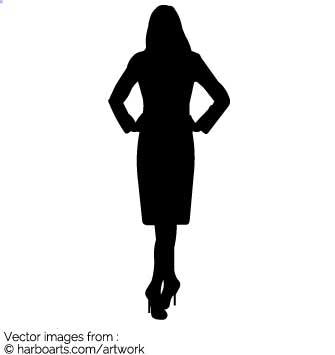 Business Woman Silhouette Vector at Vectorified.com | Collection of ...