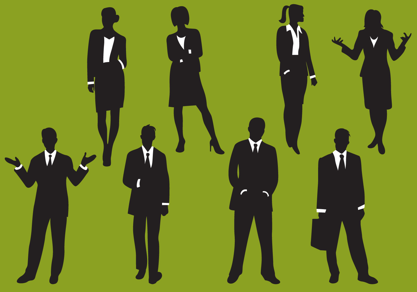 1400x980 Business Woman Free Vector Art