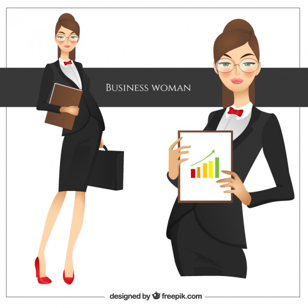 626x626 Business Woman Vector Premium Download