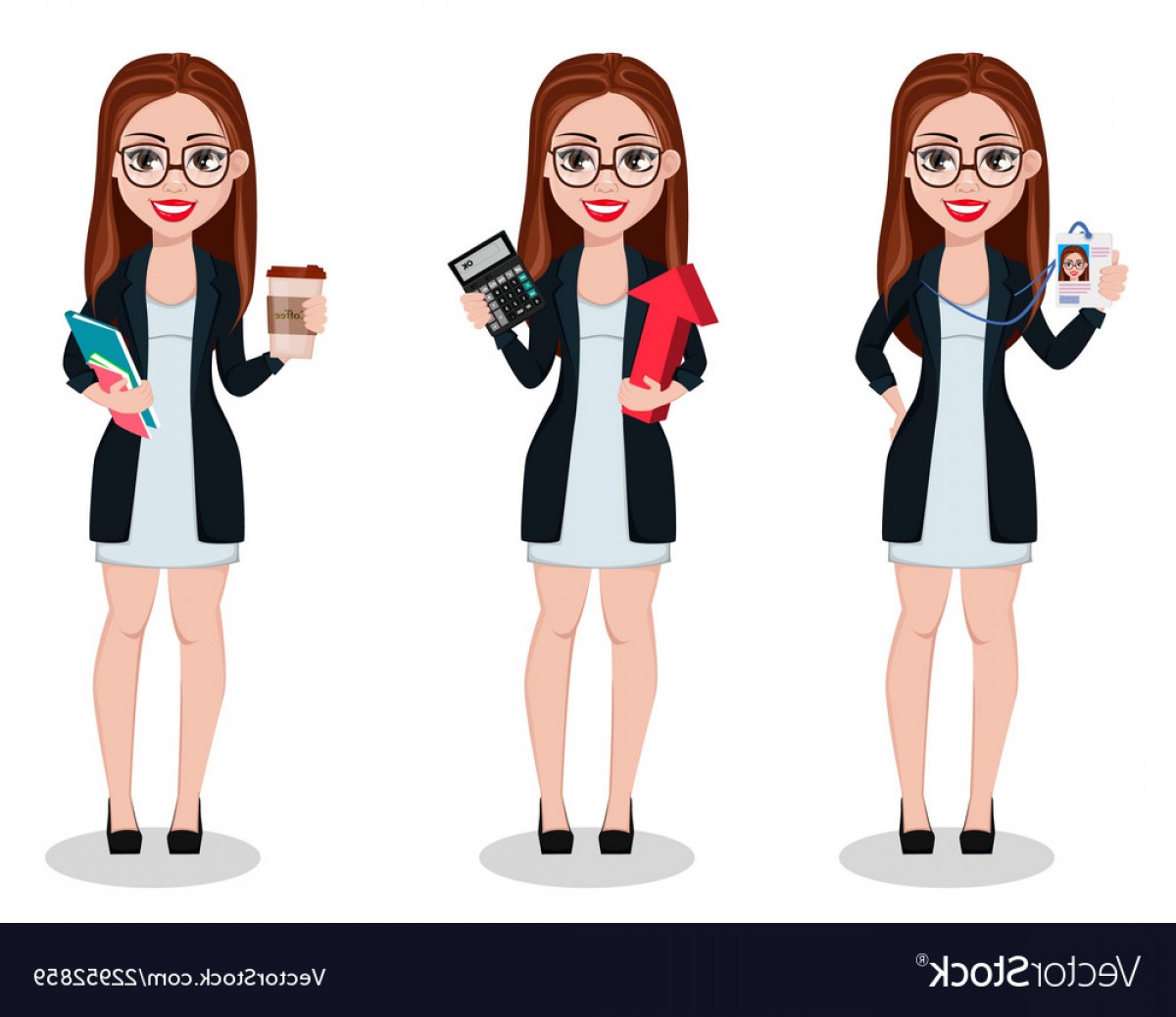 1200x1038 Business Woman Cartoon Character Beautiful Lady Vector Wallkeeper