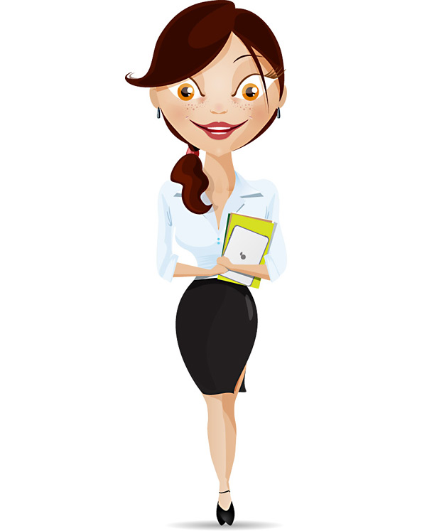 594x747 Vector Business Woman Character Free Vectors Ui Download