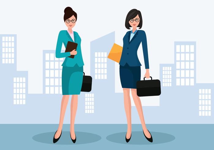 700x490 Business Woman Vector