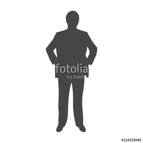 500x500 Businessman Silhouette Icon Stock Image And Royalty Free Vector