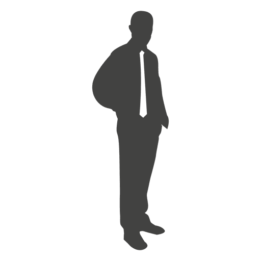 512x512 Casual Standing Businessman Silhouette