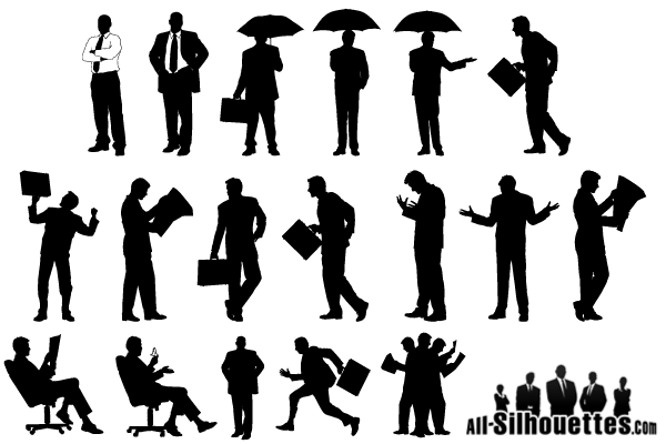600x400 Silhouette Businessman Vector Free Download Free Vectors Ui