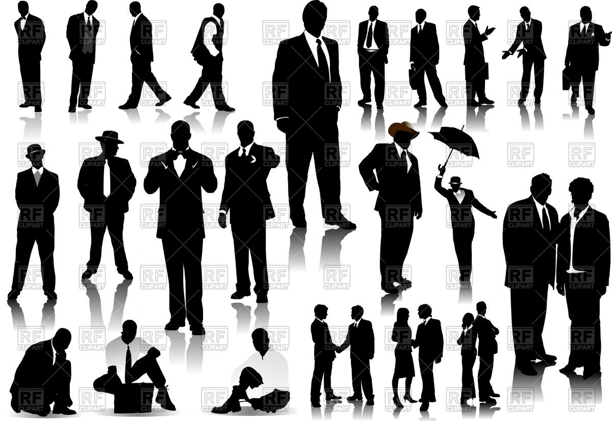 1200x826 Silhouettes Of Businessmen Vector Image Of People Leonido