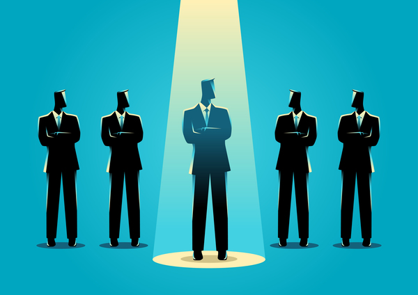 600x424 Businessman Silhouette On The Spot Vector Free Download