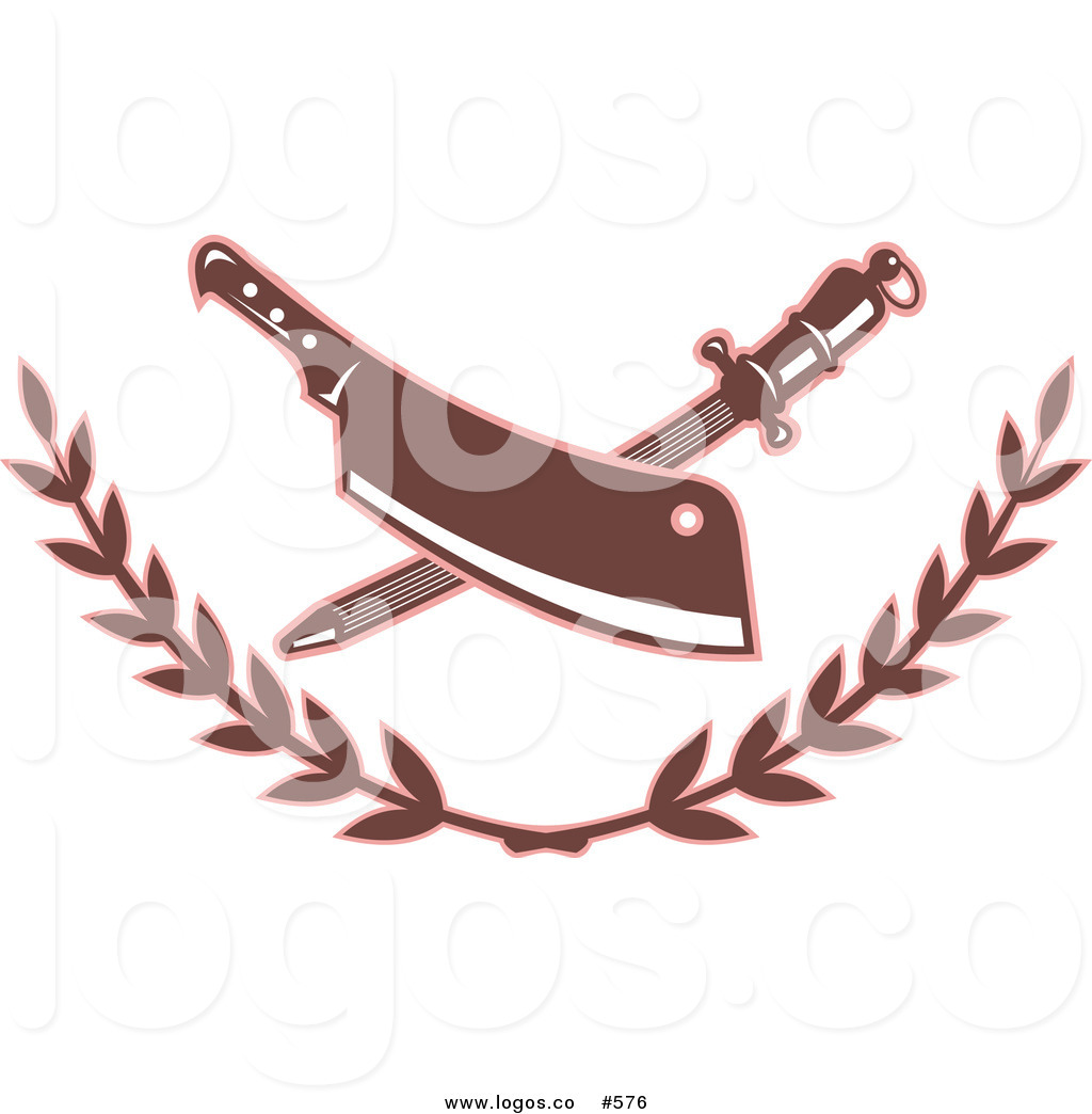 1024x1044 Royalty Free Vector Logo Of A Butcher Knife