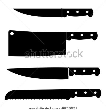 Butcher Knife Vector at Vectorified.com | Collection of Butcher Knife ...