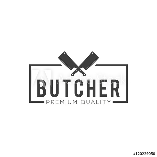 500x500 Butchery Logos, Labels, And Design Elements Vintage Design Vector
