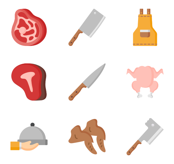 600x564 Butcher Icons