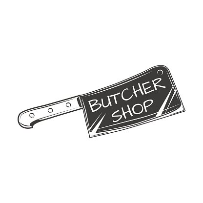 Butcher Vector Isolated On White Premium Clipart 416x416 Butcher Vector Isolated On White Premium Clipart