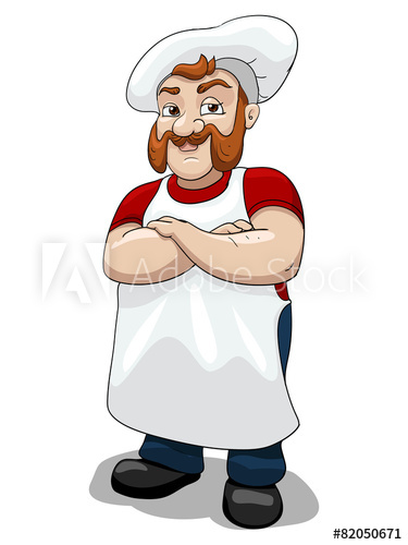 Butcher Vector Illustration 375x500 Butcher Vector Illustration