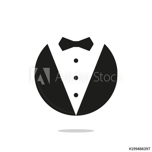 500x500 Butler Gentleman Icon Vector Business Man Symbol
