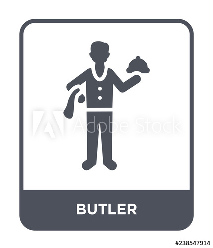 430x500 Butler Icon Vector