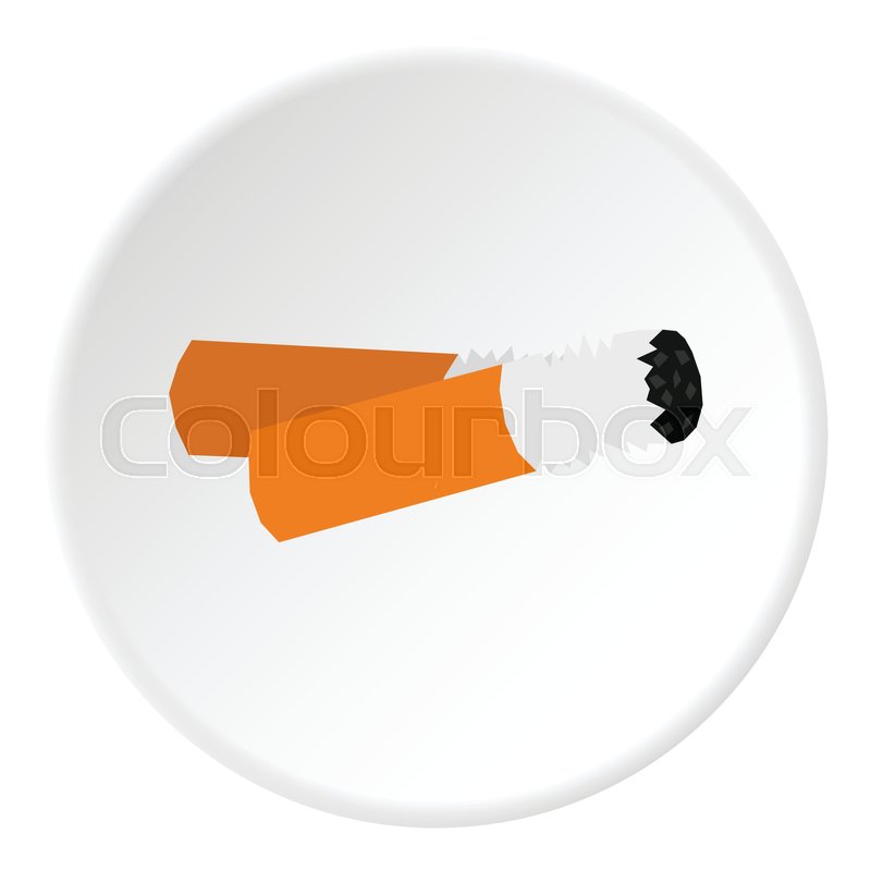 800x800 Cigarette Butt Icon Flat Illustration Stock Vector Colourbox