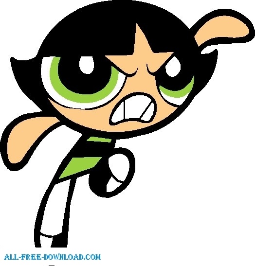 524x547 Buttercup Powerpuff Girls Free Vector In Encapsulated