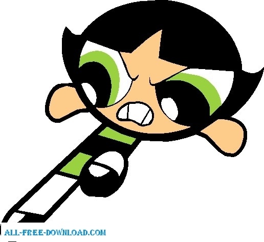 516x473 Buttercup Powerpuff Girls Free Vector In Encapsulated