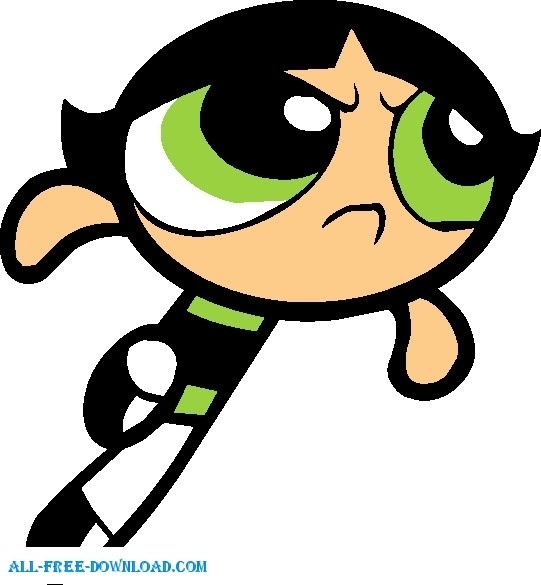 541x585 Buttercup Powerpuff Girls Free Vector In Encapsulated