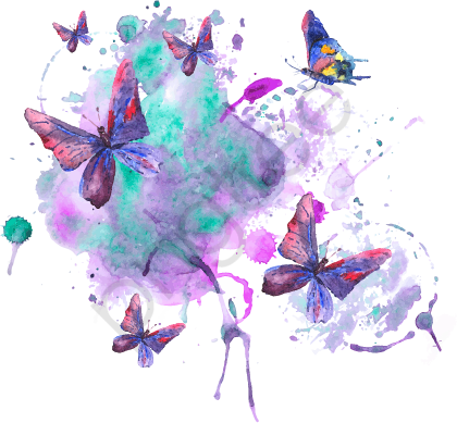 420x389 Watercolor Butterfly Background Vector, Watercolor Vector
