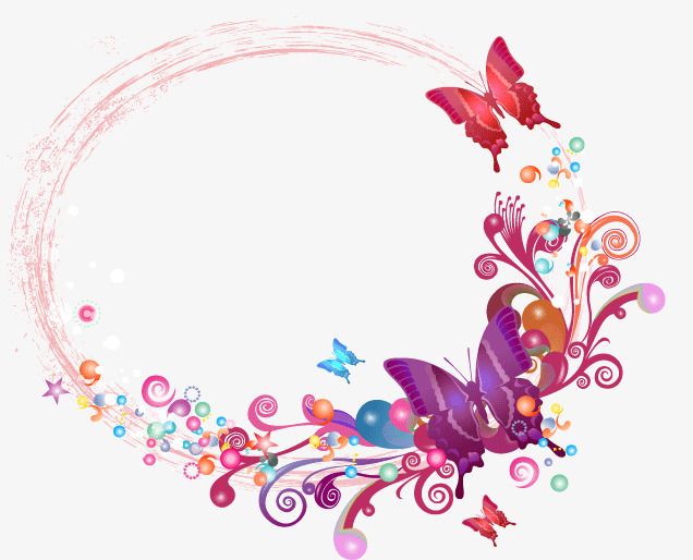 Download Butterfly Border Vector at Vectorified.com | Collection of ...