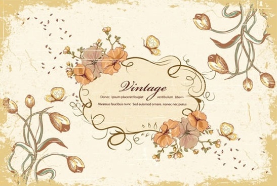 547x368 Butterfly Swirl Border Free Vector Download