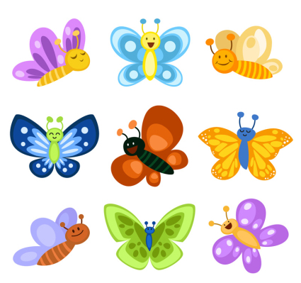 Butterfly Cartoon Vector