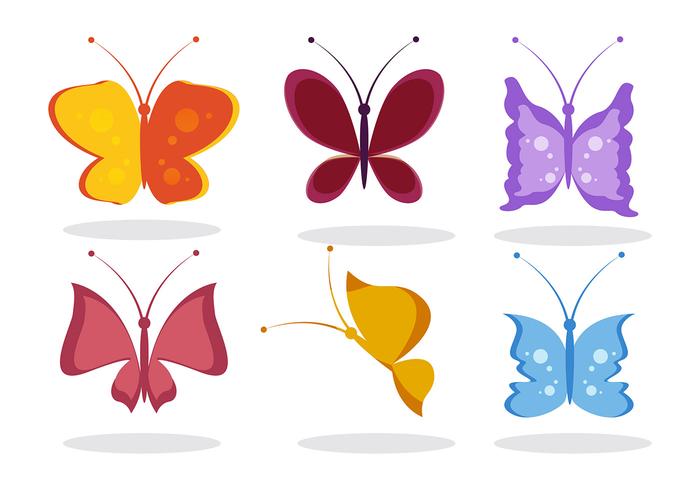 700x490 Cartoon Butterfly Free Vector Art