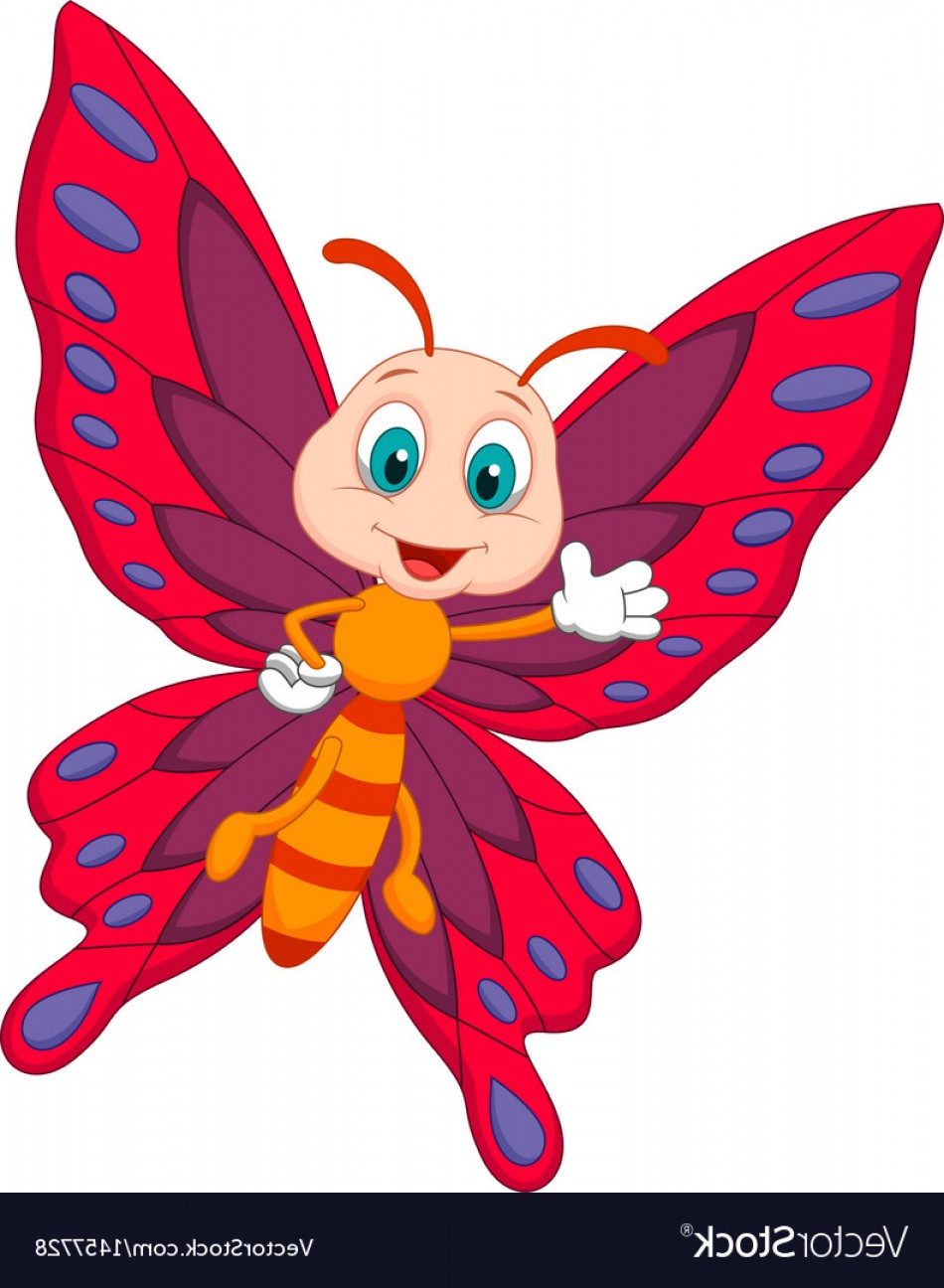 Butterfly Cartoon Vector at Vectorified.com | Collection of Butterfly ...