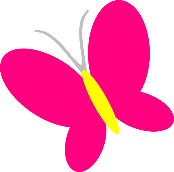 600x592 Butterfly Cartoon Clipart