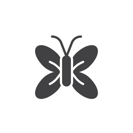 450x450 A Butterfly Icon Vector, Filled Flat Sign, Solid Pictogram
