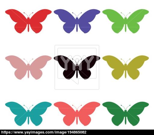 512x448 Butterfly Icon Vector
