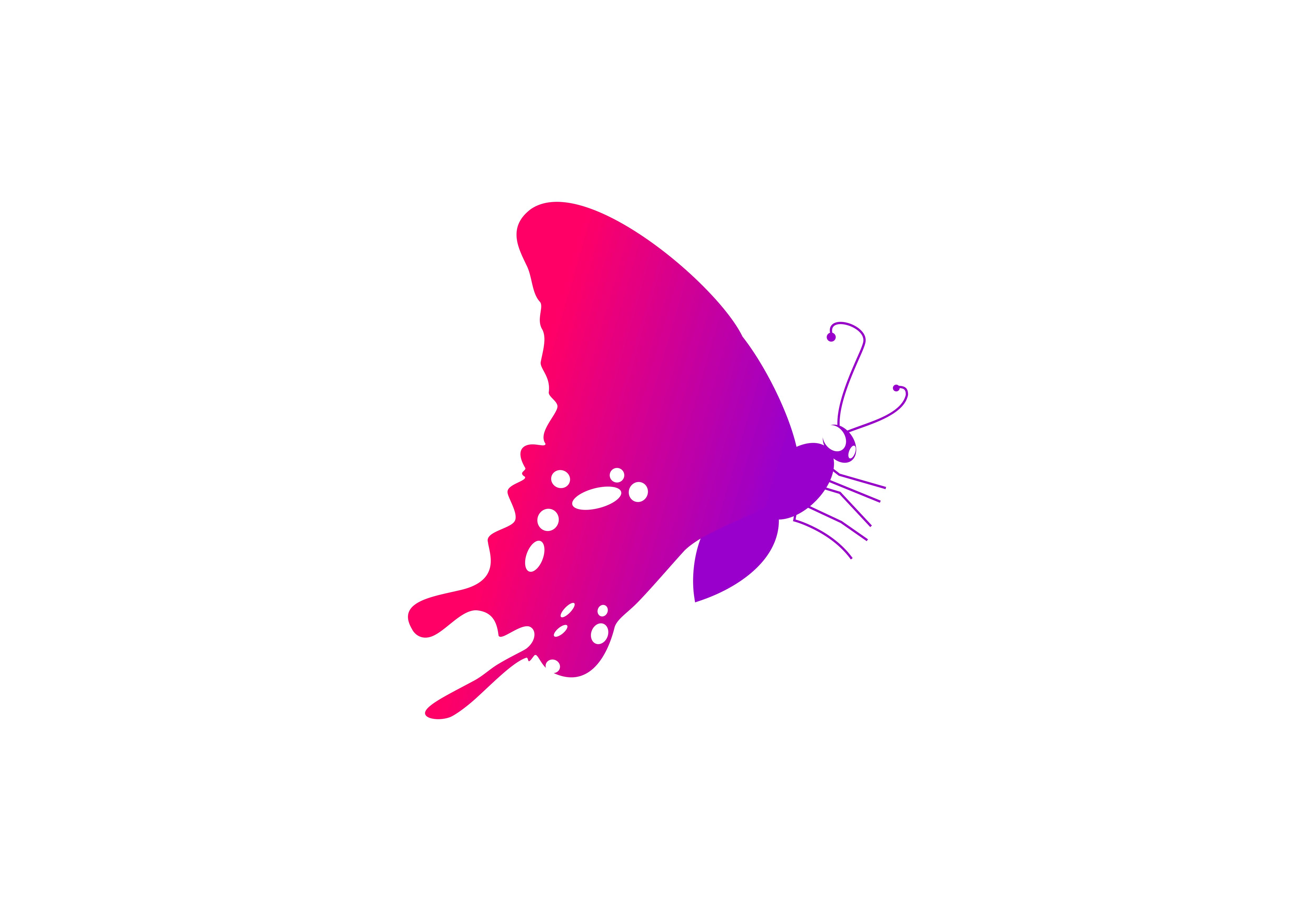 Butterfly Logo Vector Graphic 5000x3500 Butterfly Logo Vector Graphic