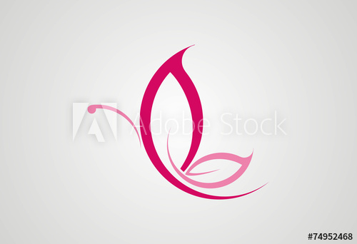 Beauty Butterfly Logo Vector 500x342 Beauty Butterfly Logo Vector