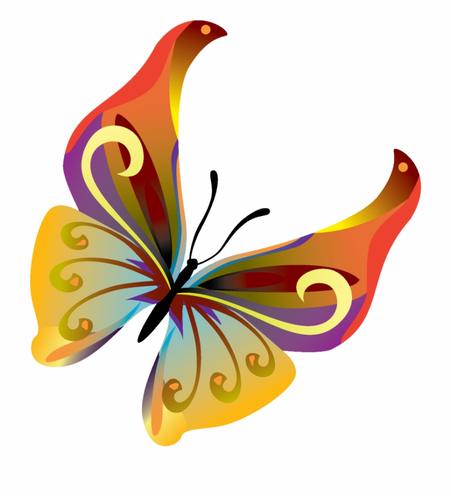 920x1012 Butterflies Vector Png Transparent Image