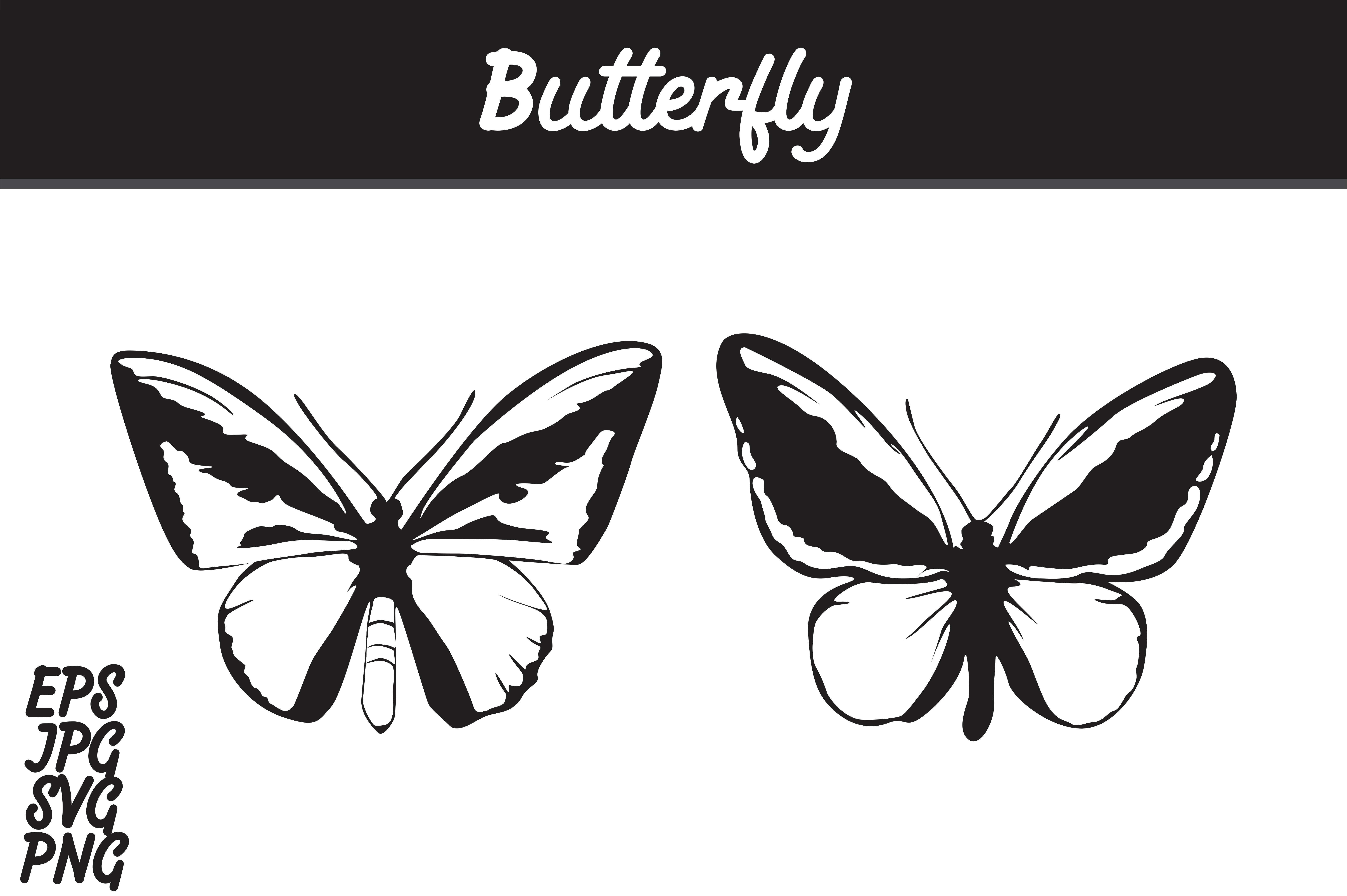 Butterfly Silhouette Set Vector Image Bundle Graphic 7514x5000 Butterfly Silhouette Set Vector Image Bundle Graphic