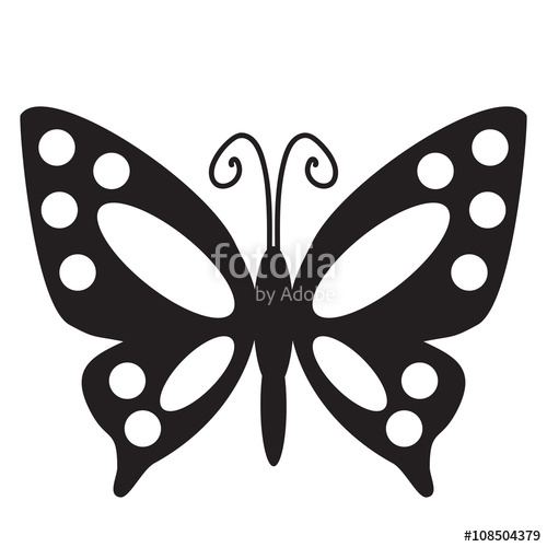 Butterfly Silhouette Vector Illustration Stock Image And Royalty 500x500 Butterfly Silhouette Vector Illustration Stock Image And Royalty