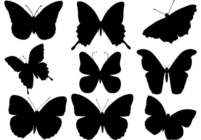 Free Butterfly Silhouette Vector 700x490 Free Butterfly Silhouette Vector