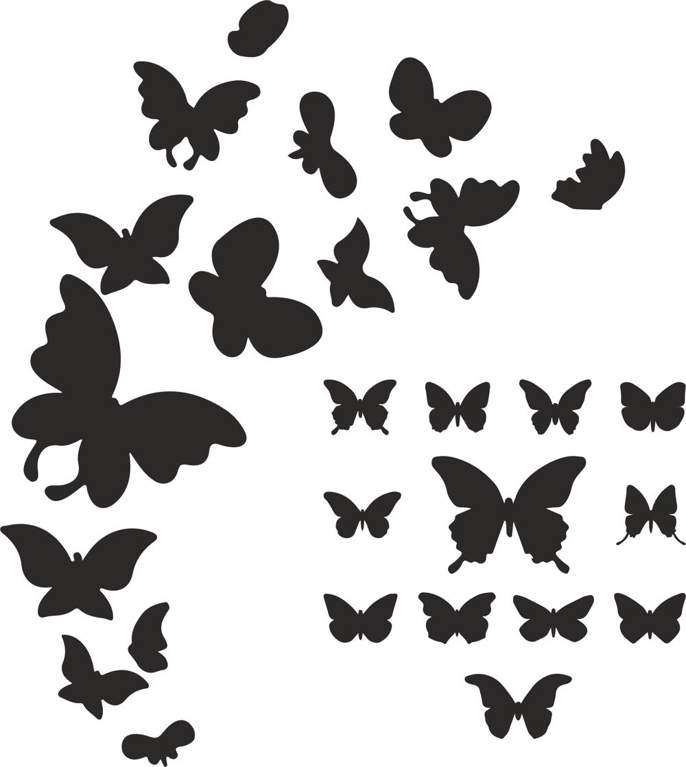 Butterfly Silhouette Vector Art 1000x1119 Butterfly Silhouette Vector Art