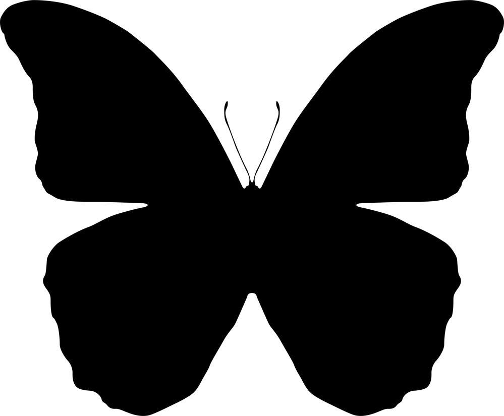 Butterfly Silhouette Vector Art 999x825 Butterfly Silhouette Vector Art