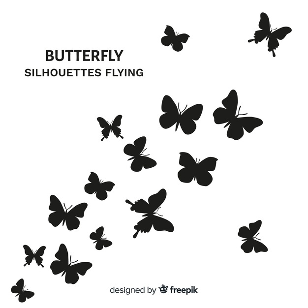 Download Butterfly Silhouette Vector at Vectorified.com ...