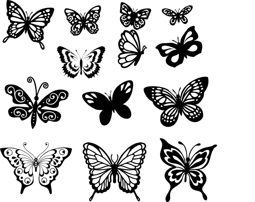 Butterfly Vector Art Set Free Vector Free Download Vector 1000x791 Butterfly Vector Art Set Free Vector Free Download Vector