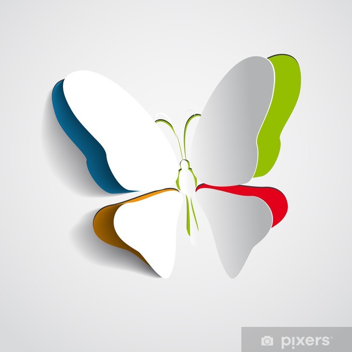 Greeting Card With Paper Colorful Butterfly 700x700 Greeting Card With Paper Colorful Butterfly
