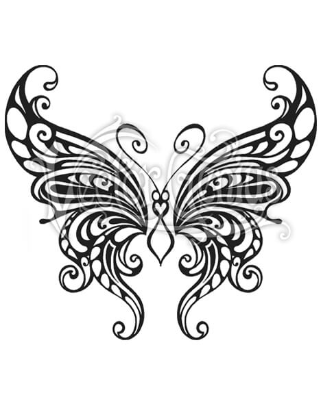 Vector Genius Tattoo Butterfly Tribal Wings 468x580 Vector Genius Tattoo Butterfly Tribal Wings