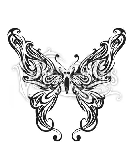 468x580 Graphic Tribal Butterfly Wings Clip Art