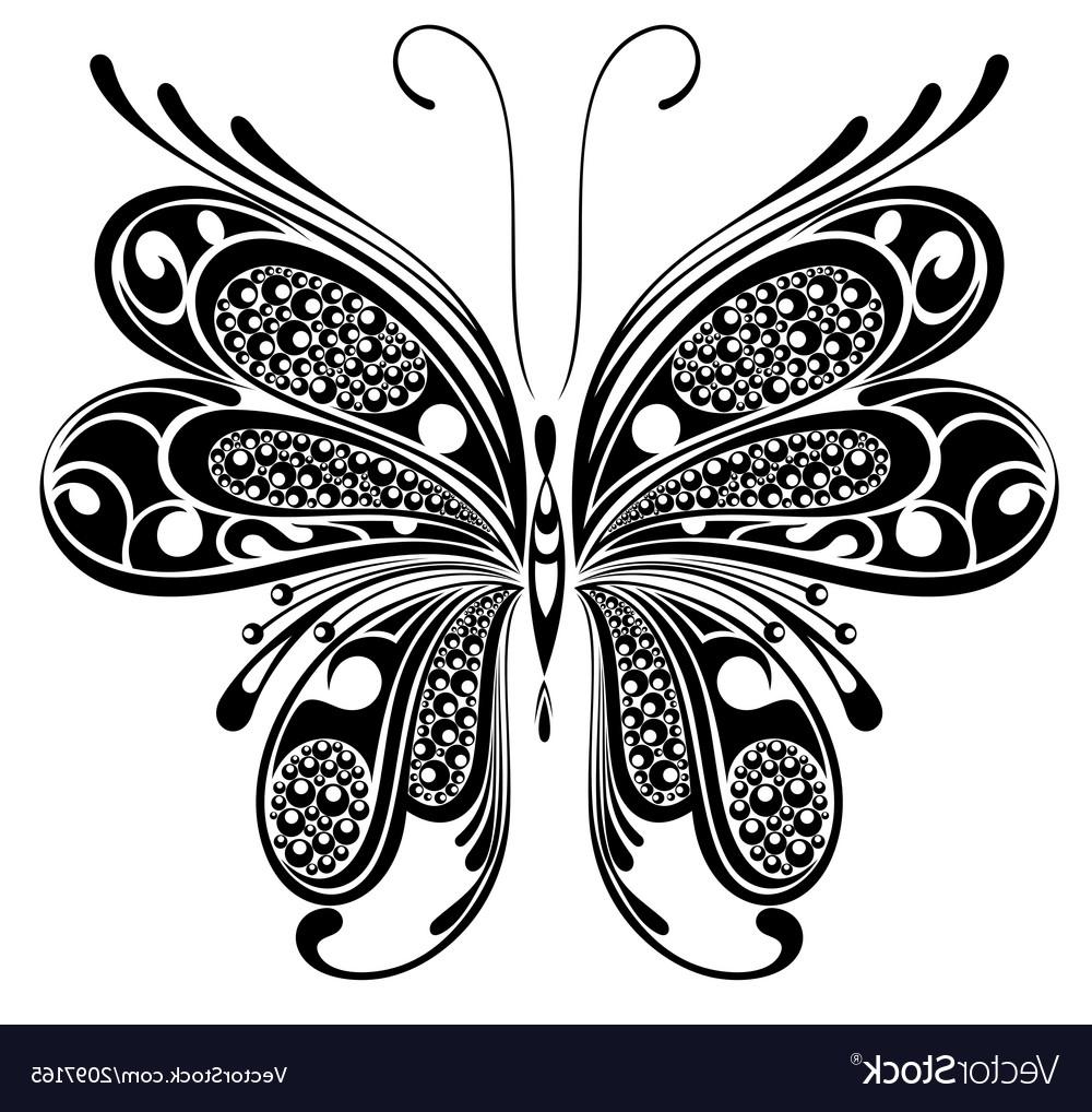 1000x1018 Best Free Black Butterfly Vector Free Free Vector Art